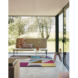 Tapis design multicolore tufté main pour salon Estella Harmony