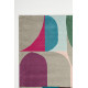 Tapis design multicolore tufté main pour salon Estella Harmony