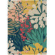 Tapis design tufté main floral laine et viscose Estella Submarin