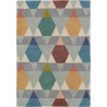 Tapis scandinave laine tufté main graphique Estella Vases