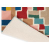 Tapis design multicolore pour salon en laine Estella Tetris