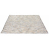 Tapis laine tissé main plat moderne rectangle Grain