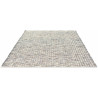 Tapis laine tissé main plat moderne rectangle Grain