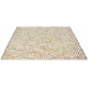 Tapis laine tissé main plat moderne rectangle Grain