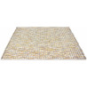 Tapis laine tissé main plat moderne rectangle Grain