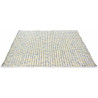 Tapis laine tissé main plat moderne rectangle Grain