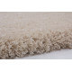 Tapis en polyester doux uni ivoire pour chambre Hawaii