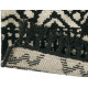 Tapis berbère noué main laine avec franges noir Arabiska Marakesh
