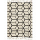 Tapis scandinave noué main laine avec franges Arabiska Geometrisk