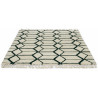 Tapis scandinave noué main laine avec franges Arabiska Geometrisk