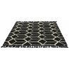 Tapis scandinave noué main laine avec franges Arabiska Geometrisk