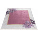 Tapis moderne lavable en machine plat floral Bombi