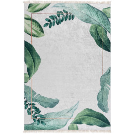 Tapis plat lavable en machine floral design vetoletta