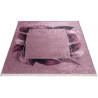 Tapis design plat lavable en machine floral Nocario