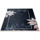 Tapis lavable en machine plat design floral Abacas