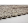 Tapis plat patchwork en coton et polyester argenté Mirage