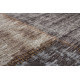 Tapis plat patchwork en coton et polyester argenté Mirage