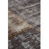 Tapis plat patchwork en coton et polyester argenté Mirage