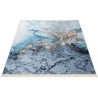 Tapis plat design avec franges lavable en machine Pablo