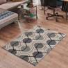 Tapis scandinave à courtes mèches graphique Aboleira