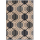 Tapis scandinave à courtes mèches graphique Aboleira