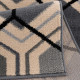Tapis scandinave à courtes mèches graphique Aboleira