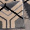 Tapis scandinave à courtes mèches graphique Aboleira