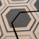Tapis scandinave à courtes mèches graphique Aboleira