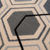 Tapis scandinave à courtes mèches graphique Aboleira