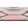 Tapis scandinave à courtes mèches graphique Aboleira