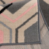 Tapis scandinave à courtes mèches graphique Aboleira