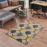 Tapis scandinave à courtes mèches graphique Aboleira