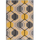 Tapis scandinave à courtes mèches graphique Aboleira