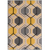 Tapis scandinave à courtes mèches graphique Aboleira