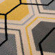 Tapis scandinave à courtes mèches graphique Aboleira