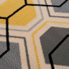 Tapis scandinave à courtes mèches graphique Aboleira