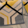 Tapis scandinave à courtes mèches graphique Aboleira