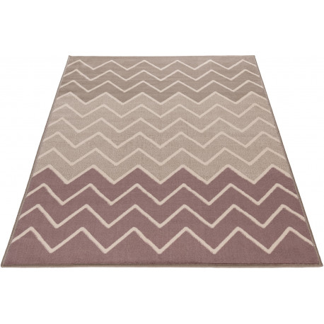 Tapis géométrique à courtes mèches design Conway