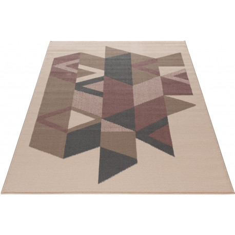 Tapis à courtes mèches design géométrique Miliana