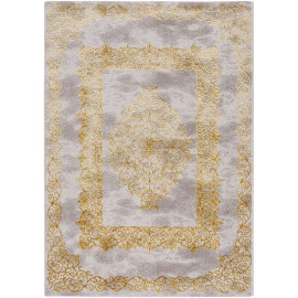 Tapis effet 3D en polyester baroque brillant Notshi