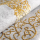 Tapis effet 3D en polyester baroque brillant Notshi