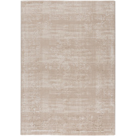Tapis vintage brillant en polyester rayé Alizee