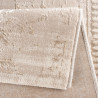Tapis vintage brillant en polyester rayé Alizee