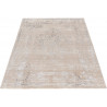 Tapis vintage brillant en polyester rayé Alizee
