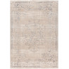 Tapis vintage brillant en polyester rayé Alizee