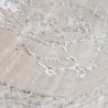 Tapis vintage brillant en polyester rayé Alizee