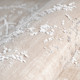 Tapis vintage brillant en polyester rayé Alizee