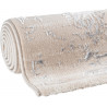 Tapis vintage brillant en polyester rayé Alizee