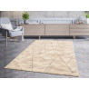 Tapis graphique effet marbre brillant moderne Gondo