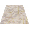 Tapis graphique effet marbre brillant moderne Gondo